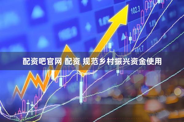 配资吧官网 配资 规范乡村振兴资金使用